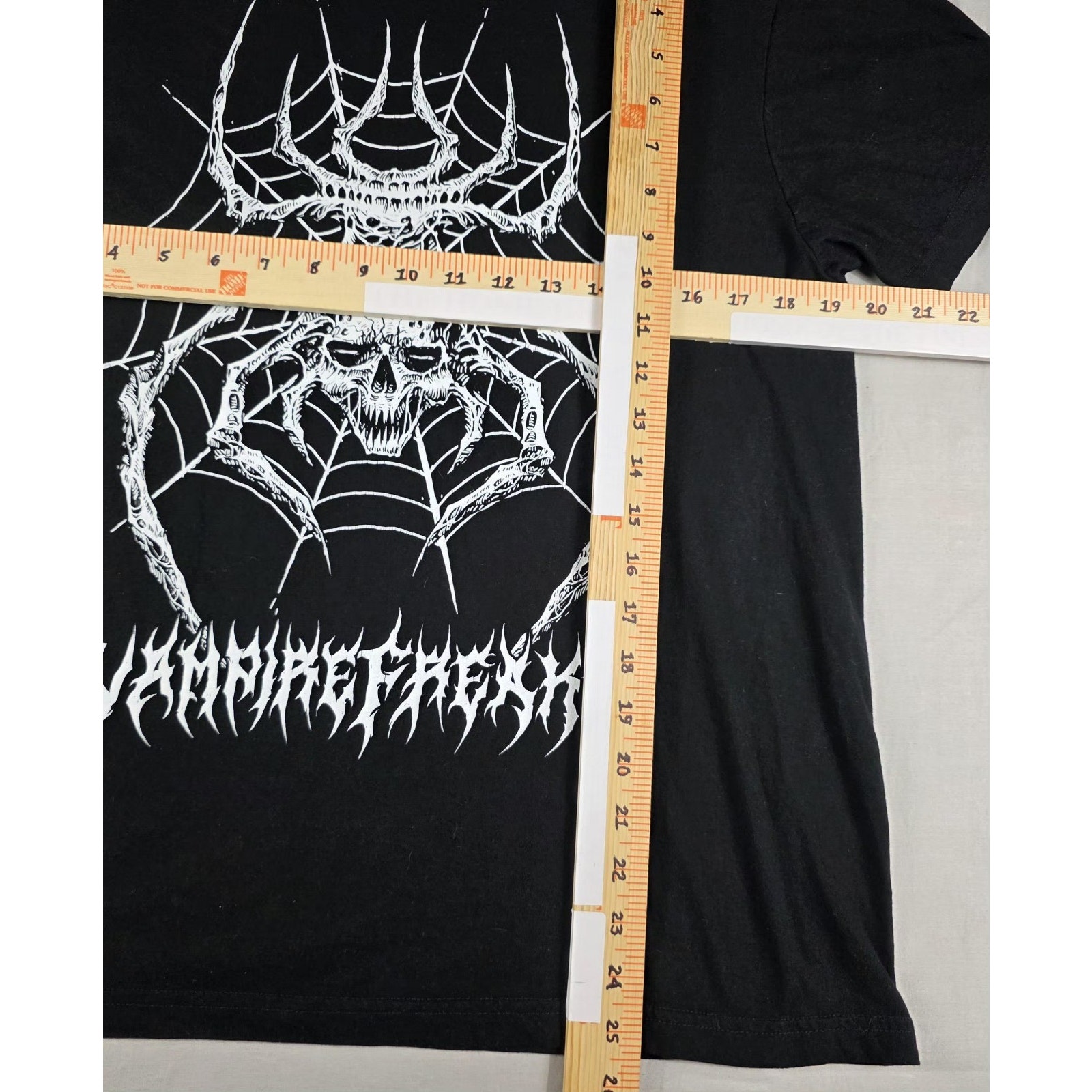 Vampirefreaks Shirt Mens Medium Black Goth Grunge Spider Skull Web Graphic Tee — image 6 of 6